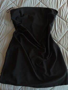 H&M Strapless Black Evening Dress - Classic Chic